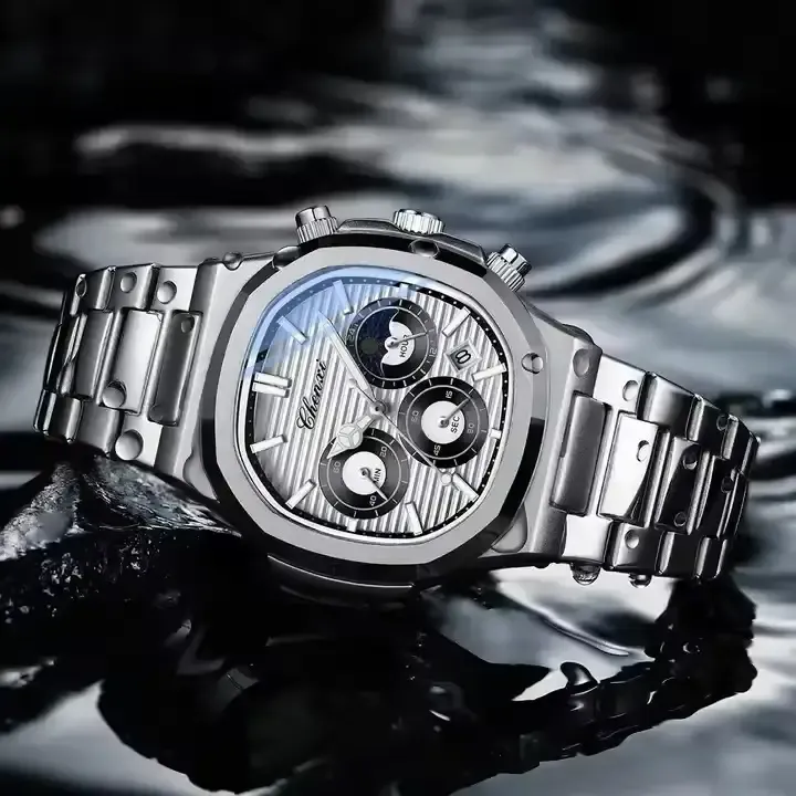 Chenxi Azure Steel Chronograph Watch